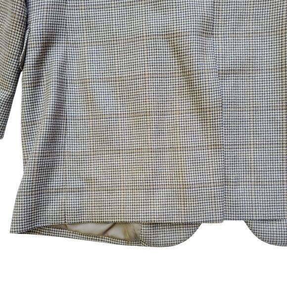 JoS. A. Bank Signature Collection Silk Wool Houndstooth Sport Coat Blazer 40R - Picture 13 of 16